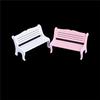 13*8cm Wooden Bench Chair 1:12 Dollhouse Miniature Furniture Garden Decor