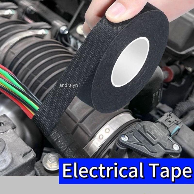 15 метров термостойкой огнестойкой клейкой ленты тканевой ленты для автомобильного жгута проводов защиты жгута проводов ширина 9/15/19/25 мм