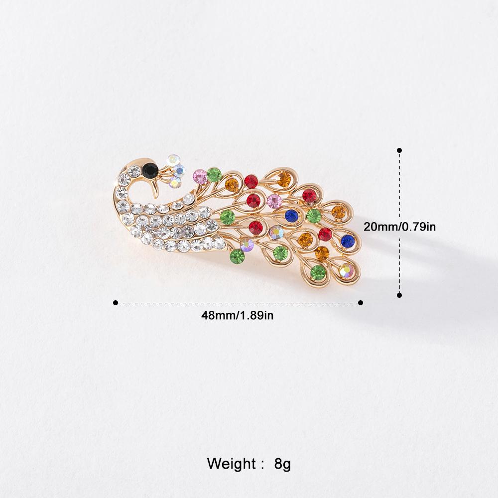 Pinkdudu Romantic 3 Color Phoenix Ancient Style Brooch Retro Luxury Charming Mythical Creature Brooch Pin for Women PD1223