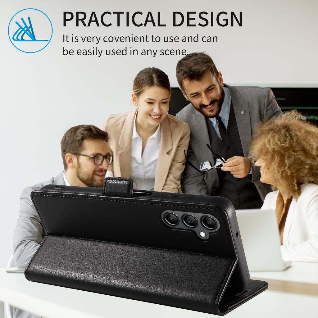 For Samsung Galaxy A56 5G Case Side Magnetic Clasp RFID Blocking Leather Phone Wallet Cover