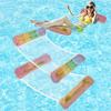 Inflatable Pool Hammock Float PVC Water Hammock Lounge 4 In 1 Saddle Lounge Chair Drifter Lake Beach Float Lounger for Summer Water Fun