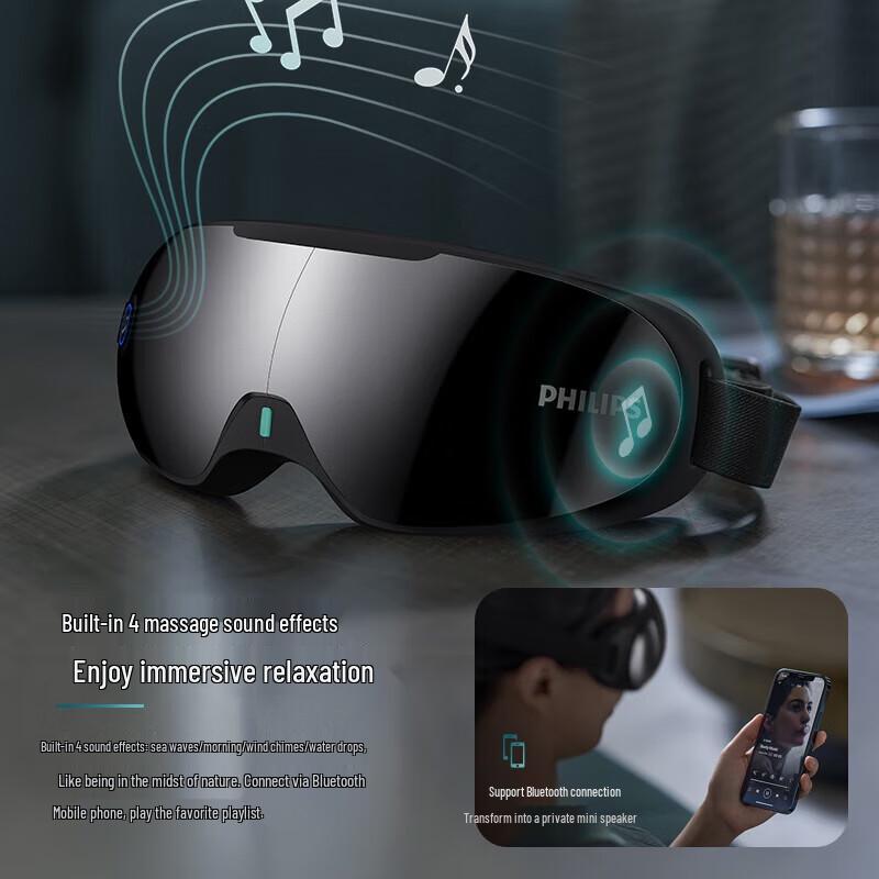 Philips PPM3203E Smart Eye Massager with Heat and Airbag