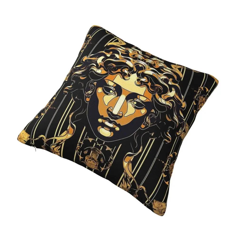 Медуза в древнем креативном художественном стиле Бесшовный узор Наволочка для квадратной подушки Чехлы для подушек Креативная наволочка для кровати "x"