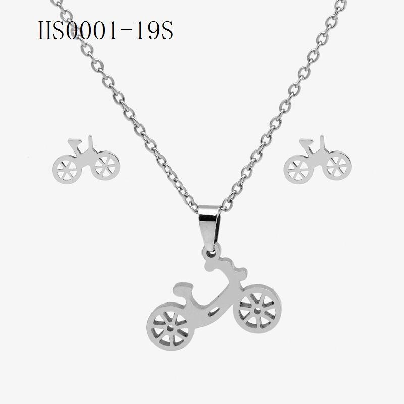 1Set Ladies Elegant Dangle Necklaces Pendant Piering Earrings Jewelry