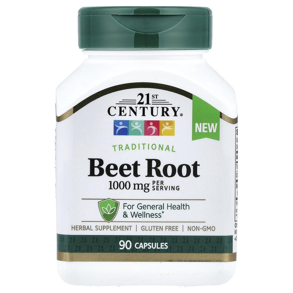 21st Century Beet Root, 90 Capsules (500mg Per Capsule)