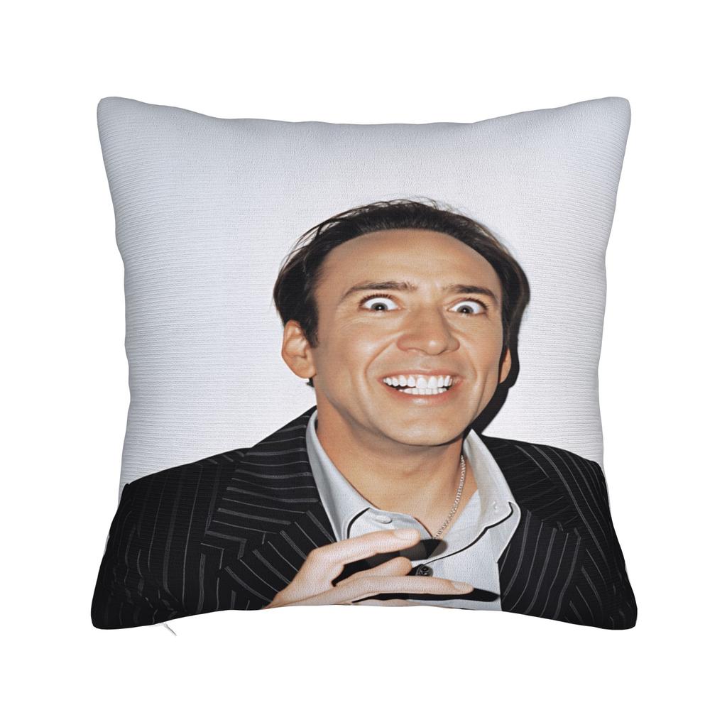 Pillow Case Funny N-Nicolas C-Cage Banana Soft  Pillow Cover For Living Room Chair Cute Funny Pillowcases