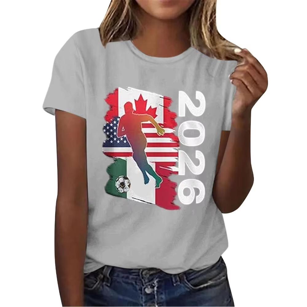 2026 Soccer Fan TShirt North America Football Graphic Tee Unisex Unisex Unisex Soccer Lover Gift Shirt Creative Design Printed Tops