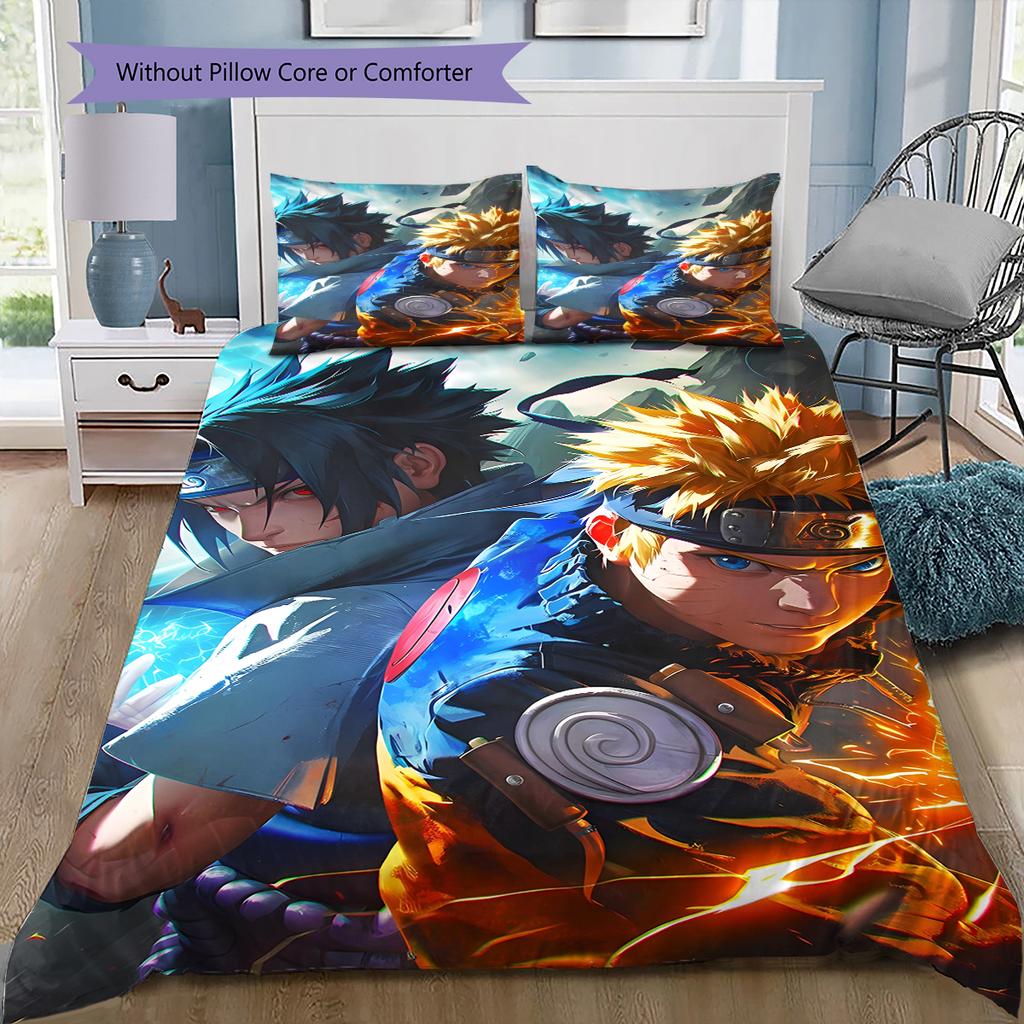 Мультяшный Узор Комплект Постельного Белья Одеяло Пододеяльник Наволочка Домашний Декор Подарок на День Рождения (1 пододеяльник + 2 наволочки, без наполнителя)