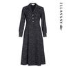 ELLASSAY Waist-Cinching Mid-Length Dress