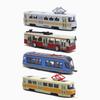 8x Bus Model Toys Openable Door Pull