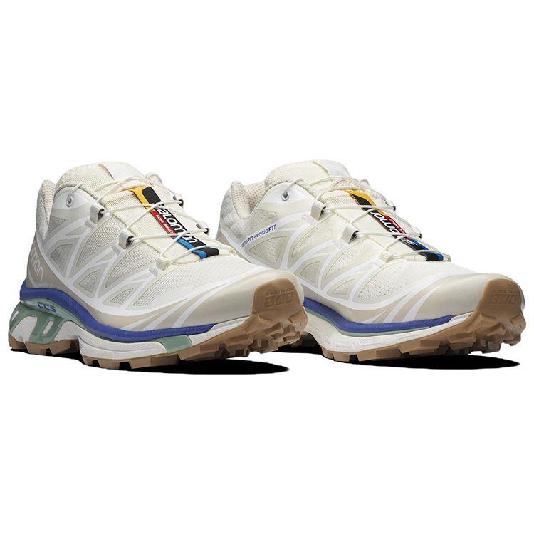SALOMON Xt-6 Cushioning Durable Fabric Low-Top Running Shoes Unisex Running Shoes Vanilla 417098