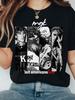 Графическая футболка в стиле Rock Rap Tour Синяя хлопковая футболка Футболка для фаната музыки