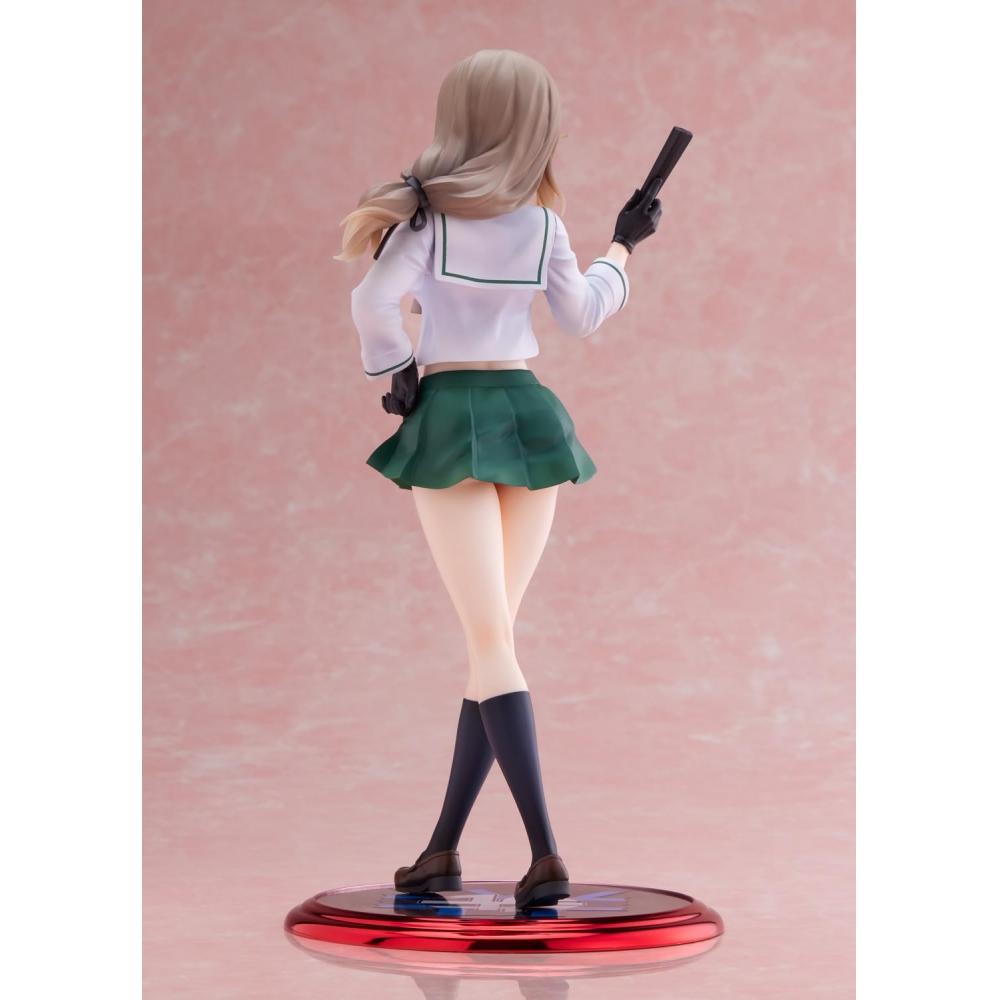 Wave Dream Tech Girls & Panzer Senshado Daisakusen Chiyo Shimada [Oarai Joshi] 17-масштабная готовая фигурка, окрашенная в ПВХ