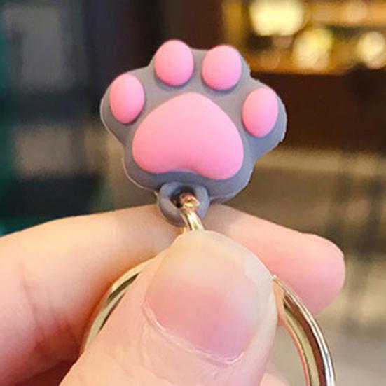 Премиум-мягкие мультяшные кошки, уникальное украшение, прочный брелок для ключей, пара