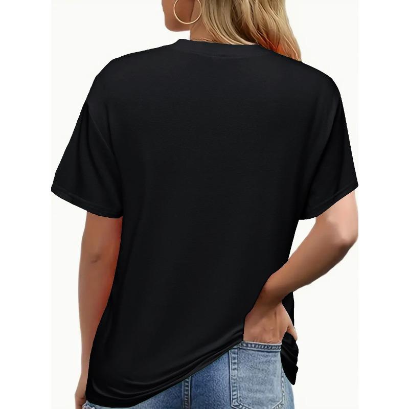 Women's Casual Short Sleeve Crew Neck T-Shirt - Bold "MAMA" Graphic Print with Leopard Accents, Black & Pink Lettering,