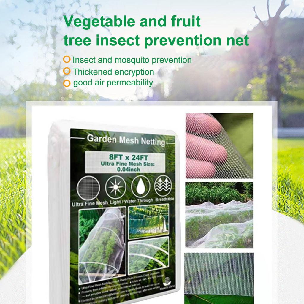 Садовая сетка от насекомых используется для покрытия тепличных растений, дышащая, светопроницаемая, водопроницаемая, сетка для защиты растений