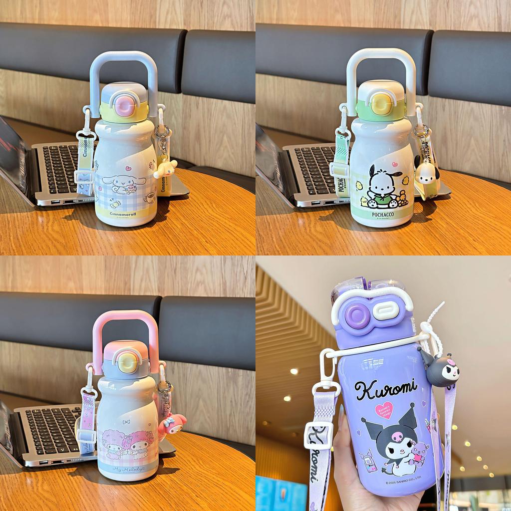 Изолированная дорожная кружка Pochacco с регулируемым ремешком для детей и для школы