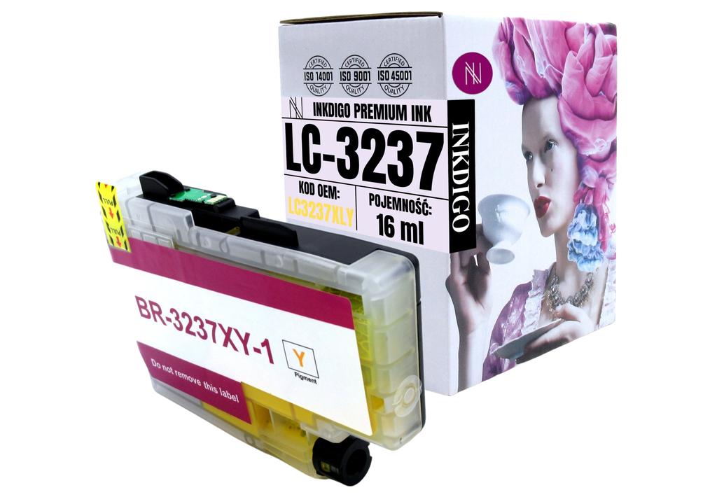 Inkdigo LC3237XLY ink compatible with Brother HL-J6000DW MFC-J5945DW TÜV certified