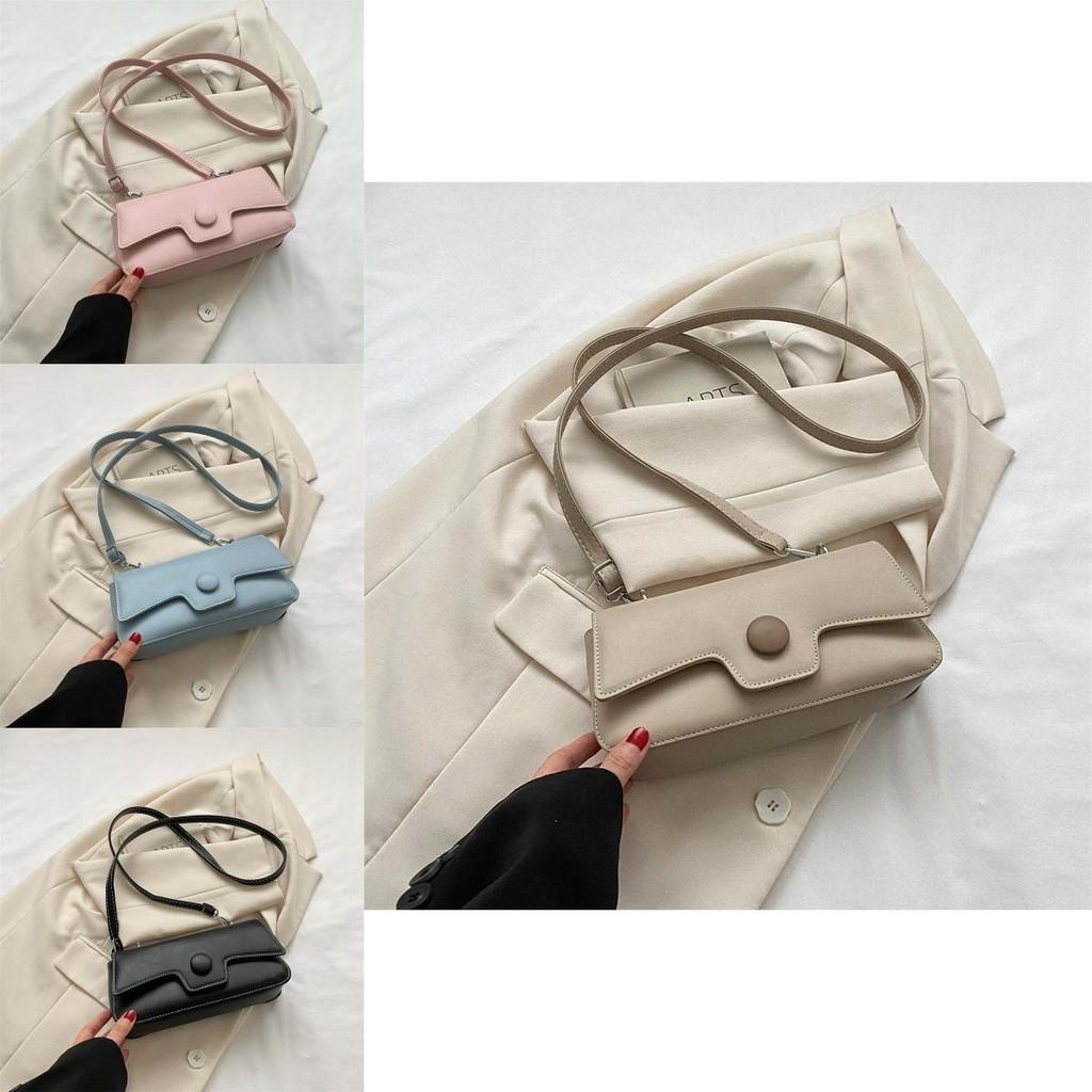 Chic Solid Color Street Fashion Small Box Bag For Daily Commute
