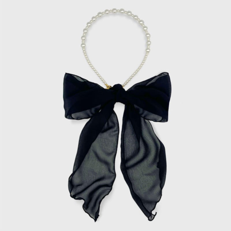 Жан Поль Кларисс Шифоновый Хвост Жемчужный Ободок для Волос JP-24-444HB