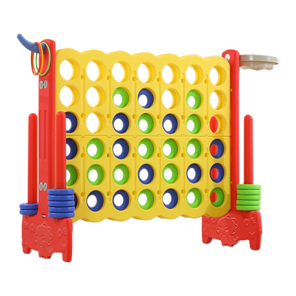 3 In 1 Game Chesses Toy Children Entertainment Game For Kindergarten With Basketballs Hoop Rings Toss Four In A Row Game