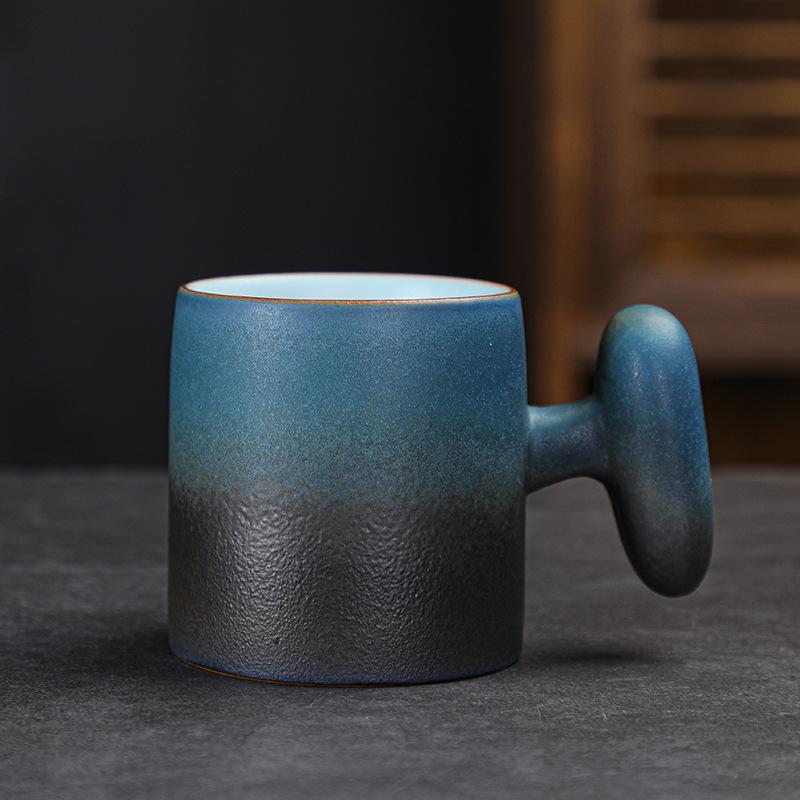 Керамическая чайная чашка Креативная деревянная ручка Ретро Набор для чая Кунг-фу Одиночная чашка Кружка для эспрессо