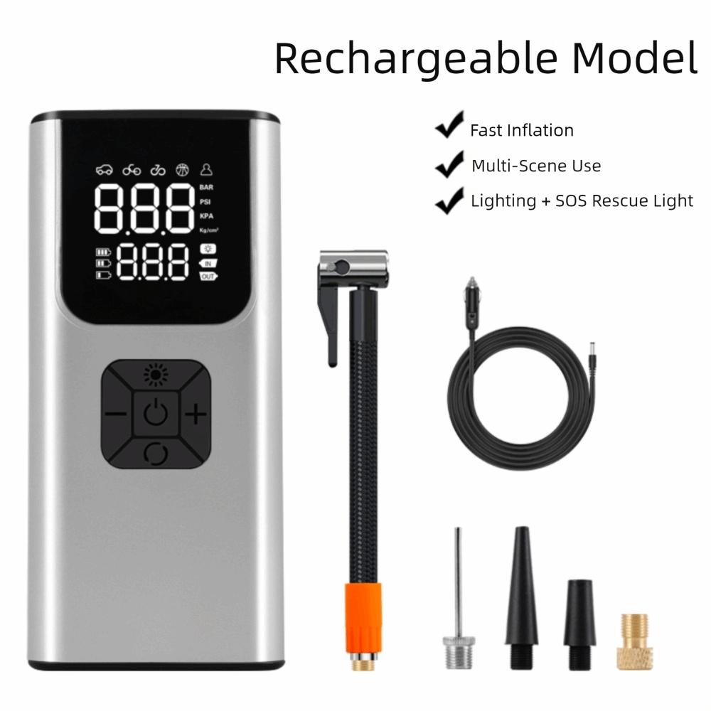150PSI Car Inflator Compressor Pump LED Lamp Portable Air Compressor  For Car Motorcycle