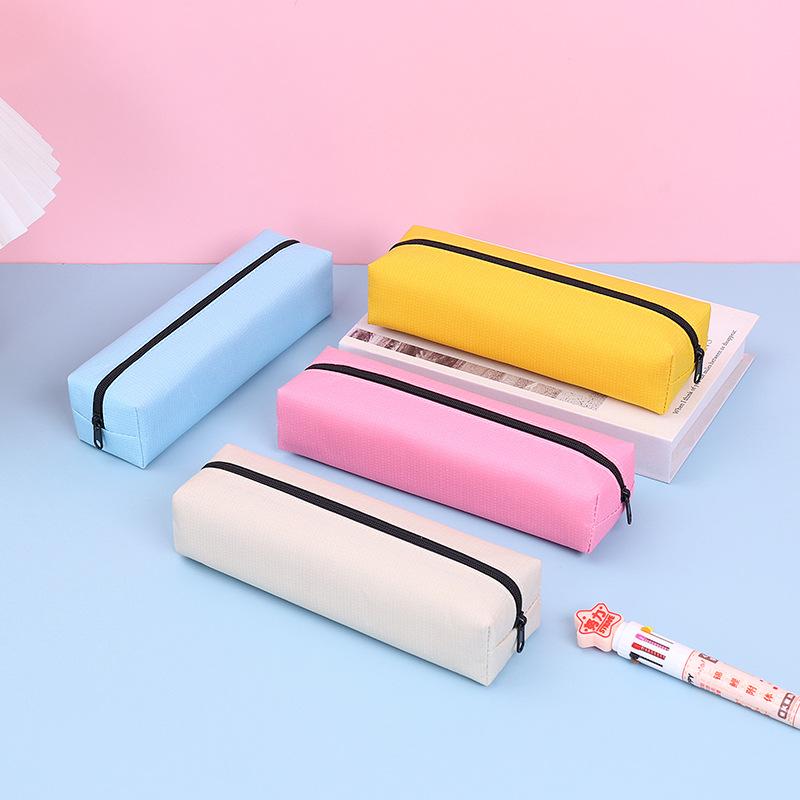 Прочный пенал Kawaii канцелярские принадлежности большой емкости пенал школьные принадлежности пенал однотонный корейский канцелярские принадлежности