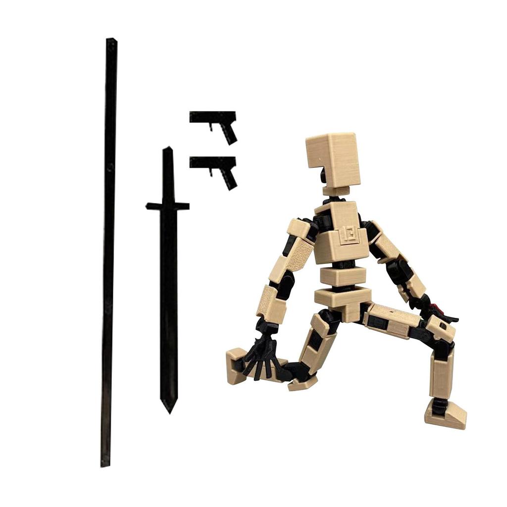 Многосуставная человеческая кукла с 3D-печатью, полностью подвижная декомпрессионная игрушка в механическом стиле