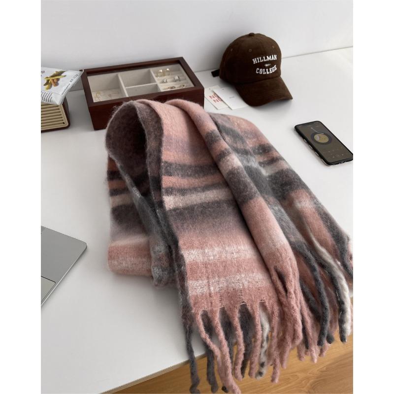 Winter Japanese All Match Scarf Korean Style Mohair Tassel Scarf Student Warm All Match Fashion Thickened Shawl