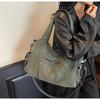 Large Capacity Retro Bag Women's Autumn and Winter Versatile Casual Messenger Bag Shoulder Commuter Tote Bag