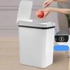 Автоматический мусорный бак для ванной комнаты, умный мусор, 15 л, водонепроницаемый, бесконтактный для экономии места