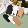 100Pcs Kraft Paper Tags Handmade with Love Hang Tags Garment Tags for Candy/Gift/Cookies Display Packing Label Card