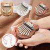 Мини-пианино для большого пальца, 8-клавишное мини-пианино Kalimba Finger, портативное музыкальное пианино Kalimba с ремешками, рождественские подарки на День Благодарения для семьи