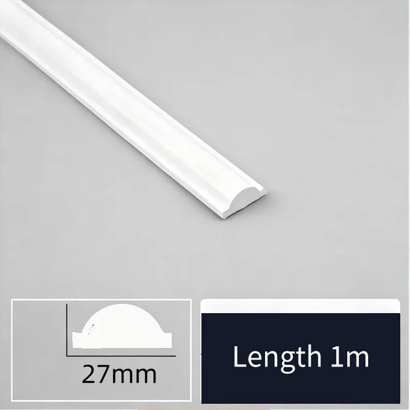 Elegant Self-Adhesive 1 Roll Decorative Strips Picture Frame Shape Flexible Peel and Stick Trim for Wall Floor Furniture Cabinet