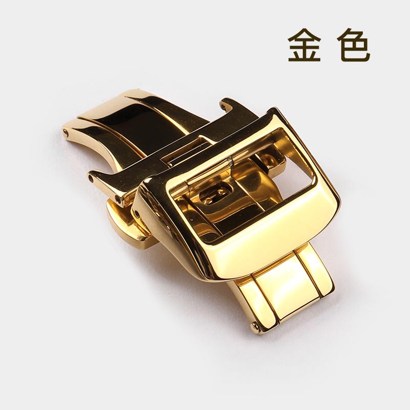 Нержавеющая сталь 316L 18 мм Бабочка Застежка Для Jaeger LeCoultre Master Кожаный Ремешок для Часов Розовое Золото Пряжка Ремешка Аксессуары