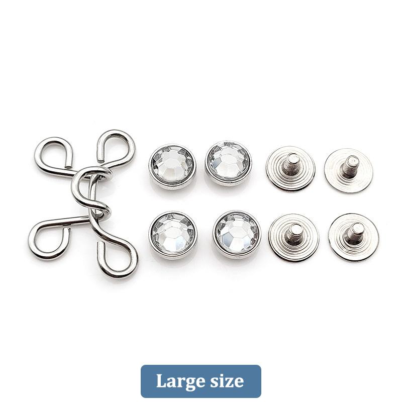 1 шт., женская юбка, брюки, джинсы, регулируемый зажим на талии, металлические булавки, аксессуары для одежды