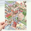 Коллекция 3D наклеек с пейзажами: Дизайн DIY-домика, Прозрачные ПЭТ-наклейки для снятия стресса