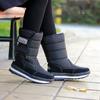 Модные зимние зимние ботинки, утепленные теплые ботинки, женская хлопковая обувь, водонепроницаемая и противоскользящая обувь средней длины для отдыха