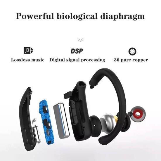 T17 Bluetooth-совместимые наушники-вкладыши с шумоподавлением, цифровой дисплей, стереозвук, беспроводные наушники для музыки