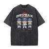 Major League Baseball Ohtani Shohei Ohtani Vintage Washed Retro Crew Neck Short-Sleeve T-Shirt