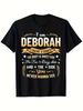 I Am Deborah I Have 3 Sides- Deborah First Name T-Shirt,, Gift for Men Dad Mom Friends, Black, S-XXX