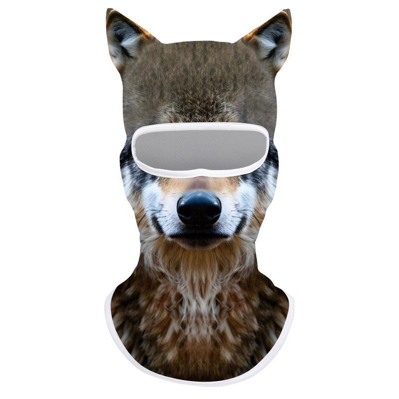 Новая Уличная 3D Шляпа-Кот Животное Мужская Смешная Защита от Солнца Быстросохнущая Шапка-Бини Кепка Повседневная Женская Мотоциклетная Маска для Лица Шляпы