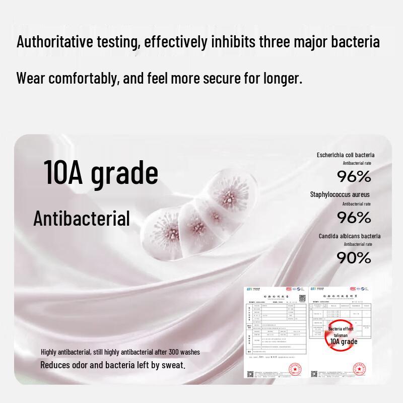 MiiOW Women's Lucky Red Cotton Antibacterial Mid-Rise Briefs 3-Pack