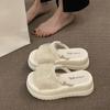 Small Height-increasing Platform Slippers Women's Summer Wear 2025 New Internet Celebrity Lazy Sandals Two Wear Beach Sandals
