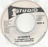 7inch Record CARLTON LIVINGSTON - No Regrets NONE Studio One US Reggae, Ska & Dub Used