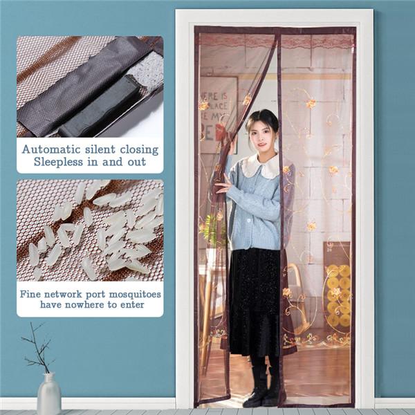 200*260CM Tool-free Magnetic Mosquito Net Summer Anti Bug Fly Door Curtains Mesh Automatic Closing Door Screen Magic Mesh Screen