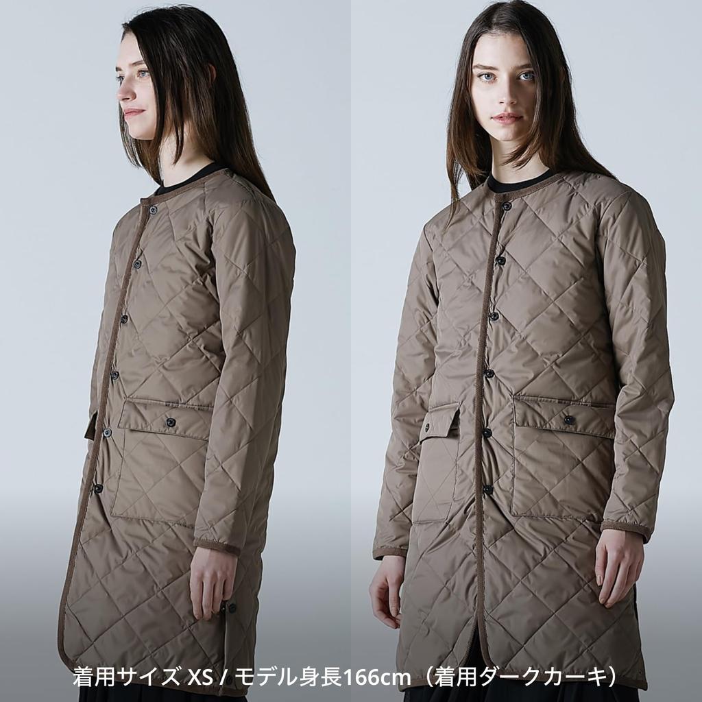 Taion Unisex Piping Crew Neck Long Down Coat 1042CI-LONG