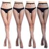 Чулки Mu Ruan Black Lace Fishnet - модные, тонкие, сексуальные женские летние чулочно-носочные изделия