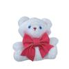 Adorable Bowknot Bear And Bunny Plush Keychain For Bags Cute Cartoon Stuffed Toy